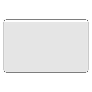 Visitenkartentaschen, selbstklebend, PP-Folie 115 x 72 mm  | Vorderfolie verkürzt 
