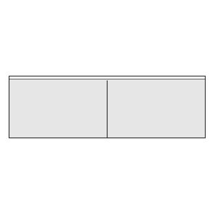 Doppelvisitenkartentaschen, selbstklebend, Weich-PVC, 190 x 60 mm, 2 Fächer 