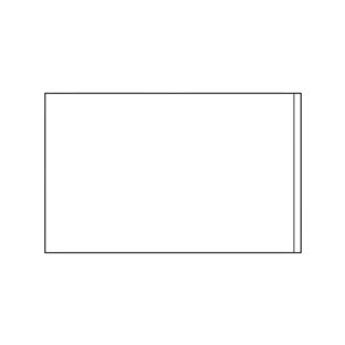 Selbstklebende Beschriftungsfenster, Schmalseite offen 40 x 64 mm 