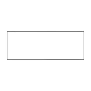 Selbstklebende Beschriftungsfenster, Schmalseite offen 44 x 120 mm 