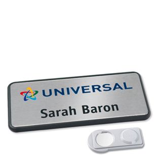 Namensschild Icon® "alu-complete" anthrazit  | smag® Magnet 