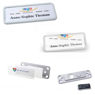 Namensschilder office quick-print Magnet smag® Magnet, extra stark | schwarz | 75 x 37 mm