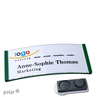 Namensschilder polar® quick-print Magnet smag® Magnet, extra stark | grün | 74 x 34 mm