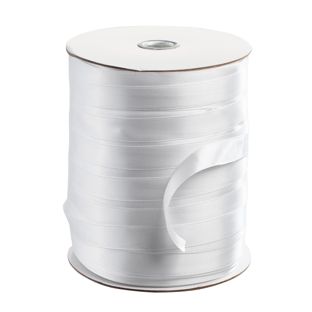 Satinband, Rolle mit 300 m 10 mm | weiß 