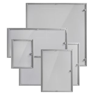 Schaukasten, Innen, abschließbar, silber 