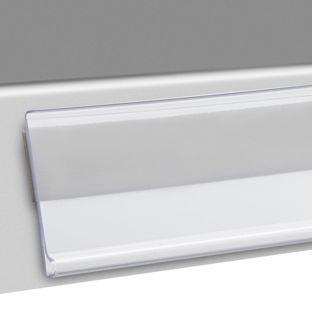 Scannerschiene DBR, selbstklebend 18 mm | 200 mm | transparent  | zum Kleben (Schaumklebeband) 