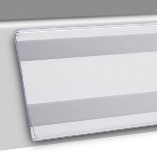 Scannerschiene DBR, selbstklebend, mit C-Raste 64 mm | 1000 mm | zum Kleben (Schaumklebeband) 