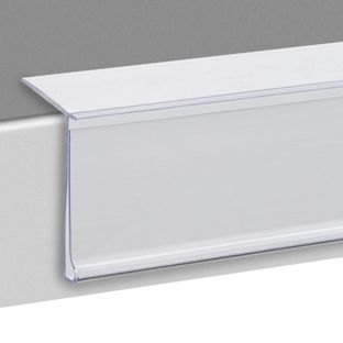 Scannerschiene HE, selbstklebend, 15° Lesewinkel 26 mm | 100 mm | transparent  | zum Kleben (Standardklebeband) 