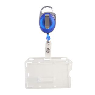 Kartenhalter mit Jojo 1 Schieber | blau, transparent