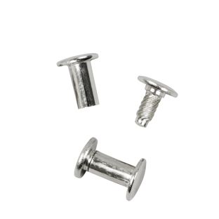 Buchschrauben mit Einpresskopf, vernickelt 13 mm
