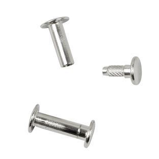 Buchschrauben mit Einpresskopf, vernickelt 19 mm