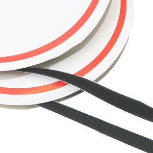 Klettband selbstklebend, Set aus 25 m Flauschband und 25 m Hakenband 16 mm | schwarz 