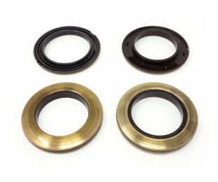 Ösen für Gardinen aus Kunststoff Größe #12 (⌀ 39,5 mm)  | braun 