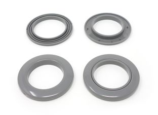 Ösen für Gardinen aus Kunststoff grau | Größe #6 (⌀ 20 mm)