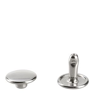 Hohlnieten Doppelkopf silber | 11 mm
