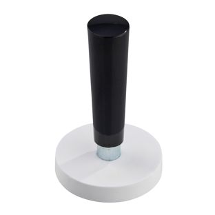 Gummierte Magnete mit Griff mit Gewindebuchse | 31 mm | weiß
