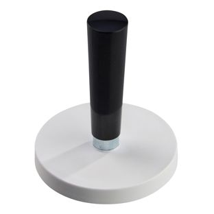 Gummierte Magnete mit Griff mit Gewindebuchse | 43 mm | weiß