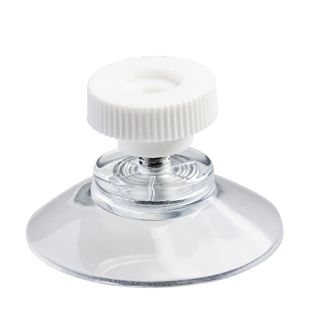 Saugnäpfe mit Rändelmutter 30 mm | M4, 6 mm lang  | Rändelmutter aus weißem Kunststoff 