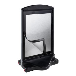 Kundenstopper ICON A1 Outdoor, schwarz 
