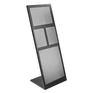 Infoständer A3 PLANAR schwarz | mit A4 & A3 & A2 Magnetrahmen