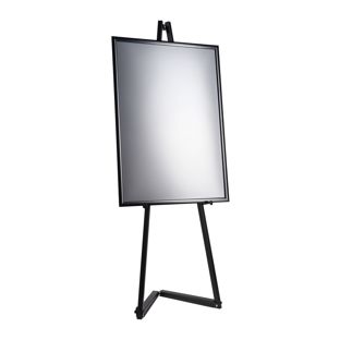 Mobile Staffelei aus Aluminium mit Klapprahmen  schwarz  | 1500 mm | A1 594 x 841 mm 