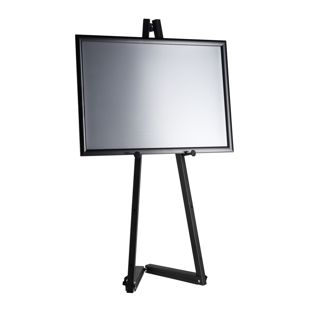 Mobile Staffelei aus Aluminium mit Klapprahmen  schwarz  | 1000 mm | A2 420 x 594 mm 