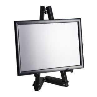 Mobile Staffelei aus Aluminium mit Klapprahmen  schwarz  | 500 mm | A3 297 x 420 mm 