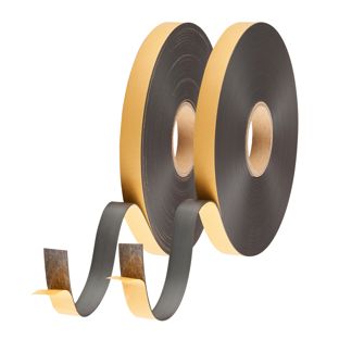 Magnetband mit Gegenstück, selbstklebend 25,4 mm | A+B (SET) - Standardkleber