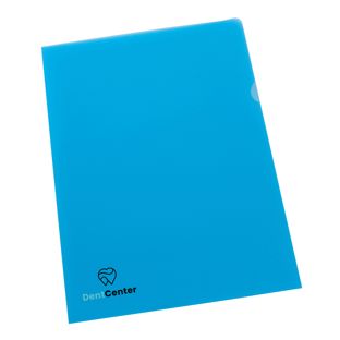 Sichthüllen A4 bedruckt PP 2-farbig | Siebdruck | blau | PP | 120 µm | genarbt
