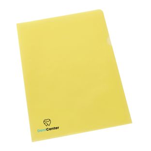 Sichthüllen A4 bedruckt PP 2-farbig | Siebdruck | gelb | PP | 120 µm | genarbt