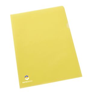 Sichthüllen A4 bedruckt PP 3-farbig | Siebdruck | gelb | PP | 120 µm | genarbt