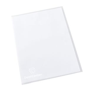 Sichthüllen A4 bedruckt PP 1-farbig | Siebdruck | transparent | PP | 150 µm | genarbt