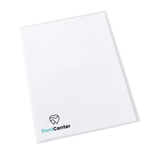 Sichthüllen A4 bedruckt PP 2-farbig | Siebdruck | transparent | PP | 150 µm | genarbt