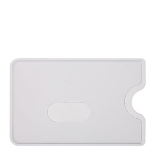 Kreditkartenhülle, Langlochausstanzung, transparent matt 
