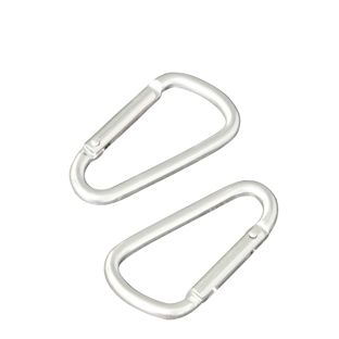 Karabinerhaken, Aluminium silber | 48 mm
