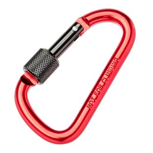 Schraubkarabiner, 75 mm rot 