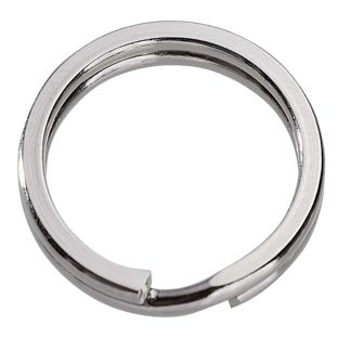 Schlüsselringe, vernickelt, flach 20 mm