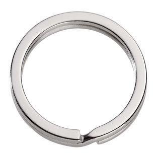 Schlüsselringe, vernickelt, flach 30 mm