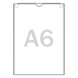 Dokumentenhüllen, transparent A6 