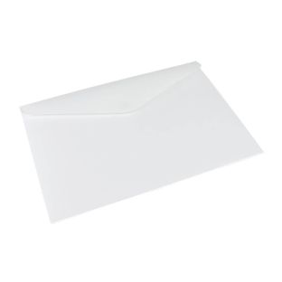 Dokumententasche A4, mit Klettverschluss, bis 135 Blatt, PP-Folie, weiß 