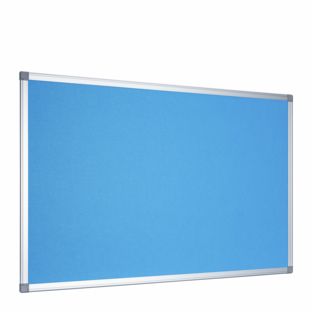 Pinnwand Filz mit Aluminiumrahmen, 60 x 90 cm hellblau 