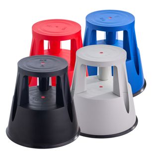 Rollhocker Kunststoff, 2 Stufen 