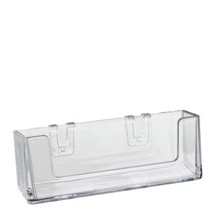 Visitenkartenhalter Clip, 1 Fach, Querformat, Polystyrol, Taymar 
