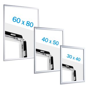 Klapprahmen Aluminium für Posterformate 