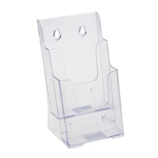 Prospekthalter Wand/ Stand, Polystyrol, transparent PTXC 2 x 1/3 A4 