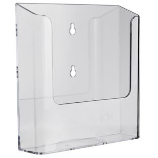 Wandprospekthalter, Polystyrol, transparent PTXD, 1 x transparent | A5