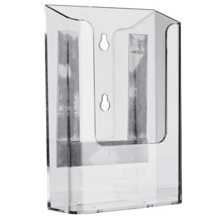 Wandprospekthalter magnetisch, Polystyrol, transparent PTXI, 1 x 1/3 A4 