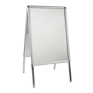 Kundenstopper A1 Outdoor SOLID-STOP 25 mm | Rondo  | silber 