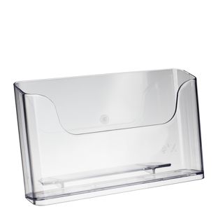 Prospekthalter, Polystyrol, transparent PTXE 1 x Querformat | A5