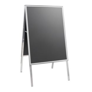 Kundenstopper A1 AIR-STOP, 25 mm Profil Gehrung | silber